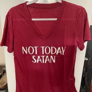 'Not Today Satan' Tee Large